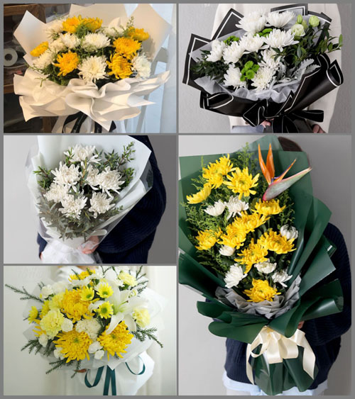 山西晋中灵石县南关镇道美村白事花束代送